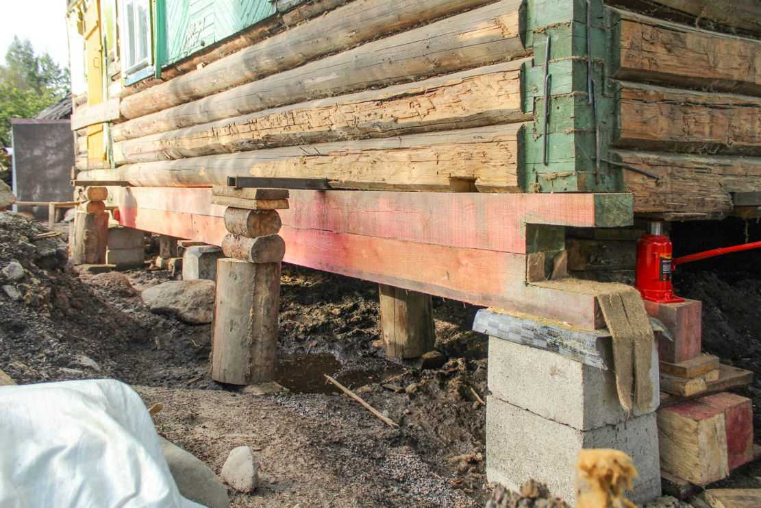 Ремонт фундамента деревянного дома – усиление, реконструкция и замена старого фундамента своими руками
