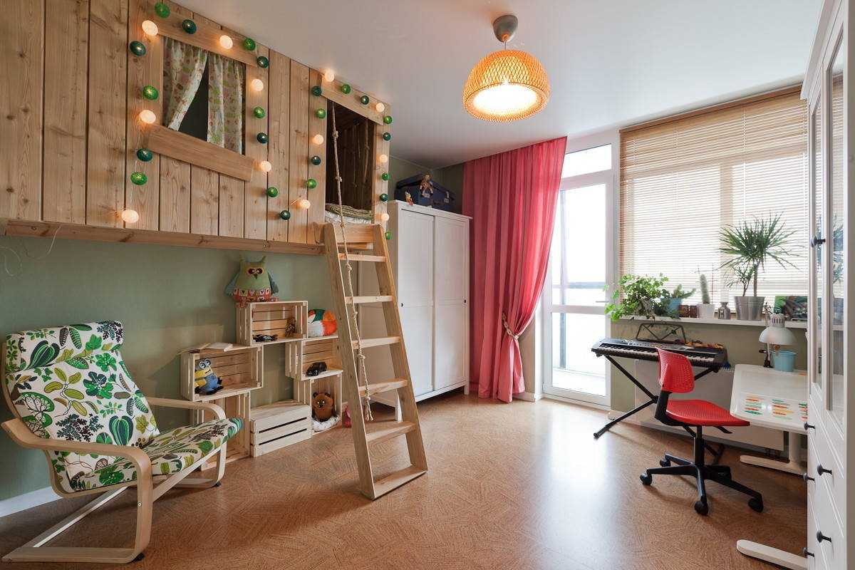 Как обустроить детскую комнату в доме Мы поможем сделать выбор Игровая комната важна в загородном доме, смотри фото дизайнов и интерьеров видео Узнайте подробнее в статье
