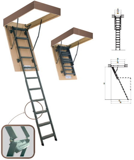 Чердачные лестницы - 65 фото простых и практичных идей дизайна