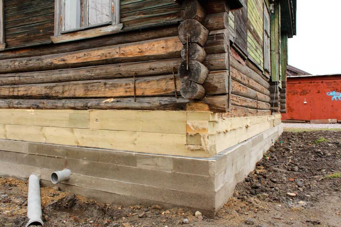 Как подвести фундамент под старый деревянный дом без специальной строительной техники
