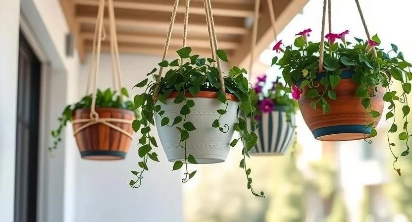Как сделать подвесные кашпо своими руками для вертикального сада на балконе