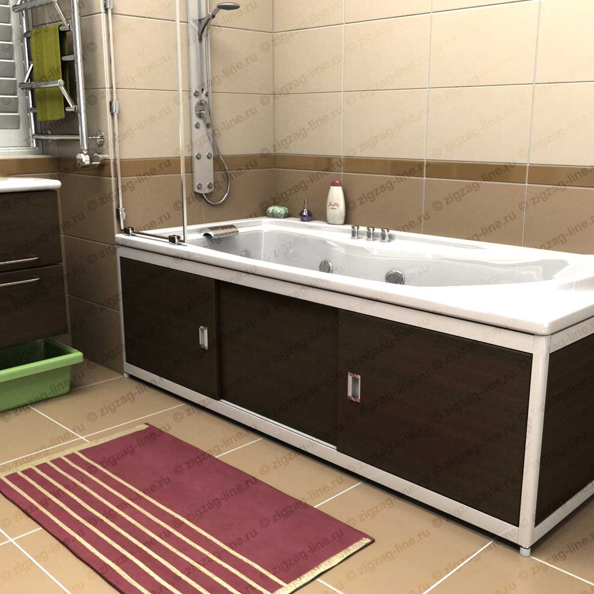 Красивые и практичные способы маскировки пространства под ванной