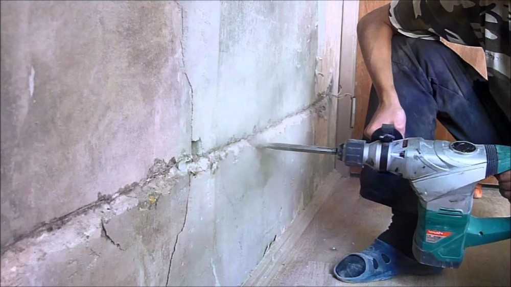 Сделать штробу в бетоне без пыли - мастерок