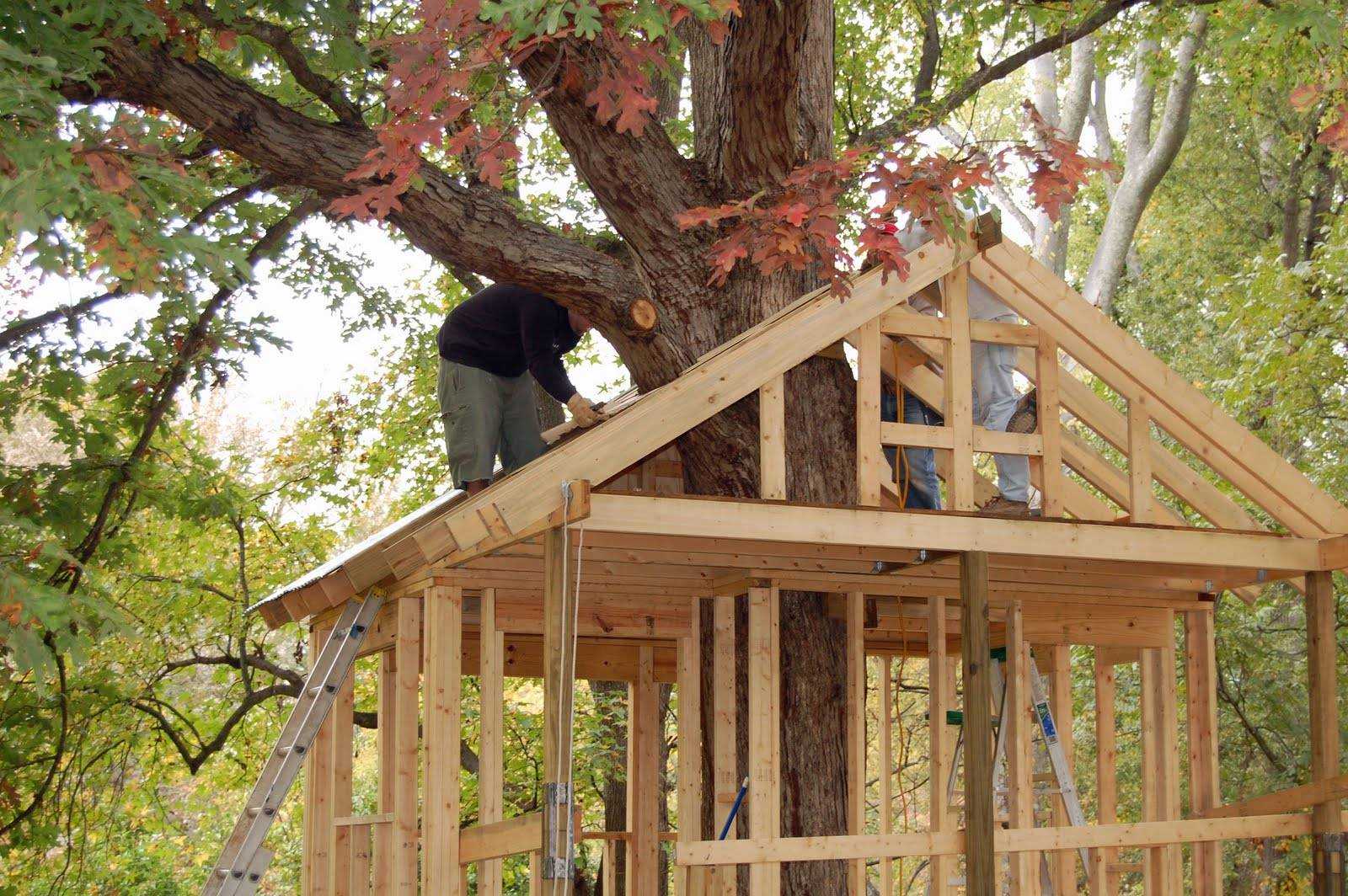 Как сделать домик на дереве: домик на дереве для детей своими руками
