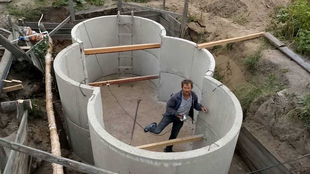 Использование технологий для постройки погреба из бетонных колец 2 м