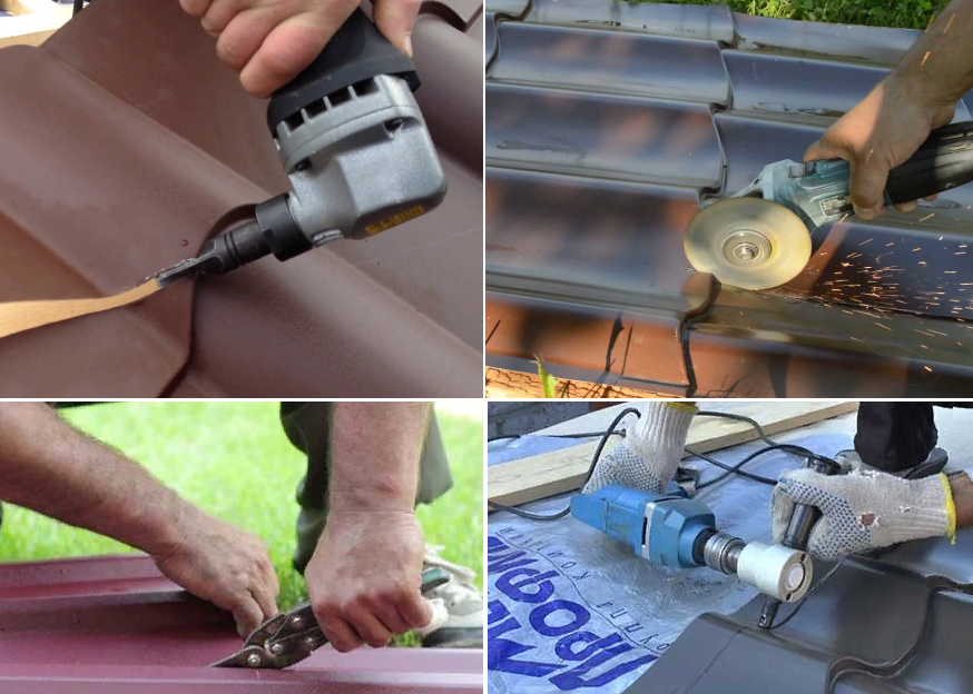 Чем резать металлочерепицу: советы, при укладке на крышу