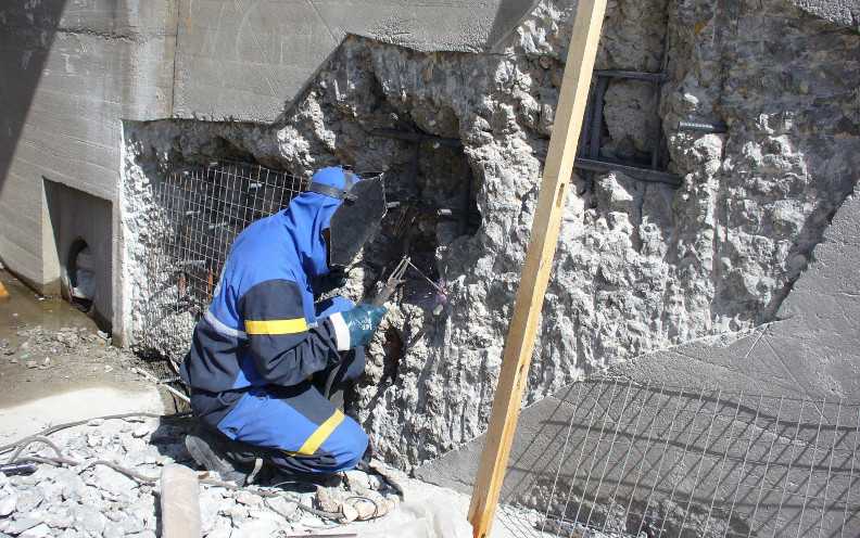 Восстановление защитного слоя бетона плит перекрытия - losklady.ru