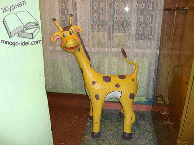 ?очень длинношеее животное» в саду — делаем своими руками из пластиковых бутылок жирафа
