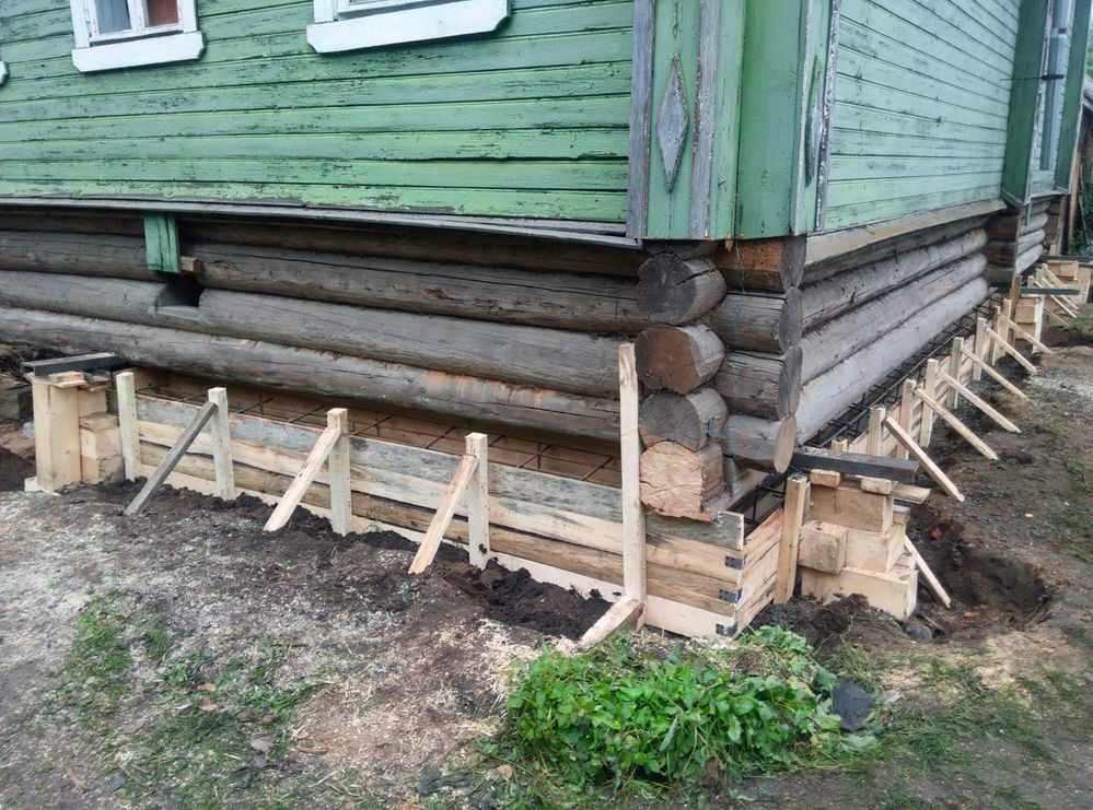 Как укрепить фундамент деревянного дома — технология выполнения работ строительство и ремонт фундамента