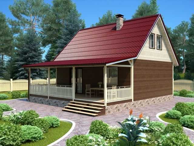 Дом с террасой: особенности конструкции, правила возведения, проекты